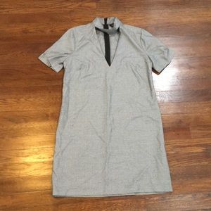 Zara black and white choker dress